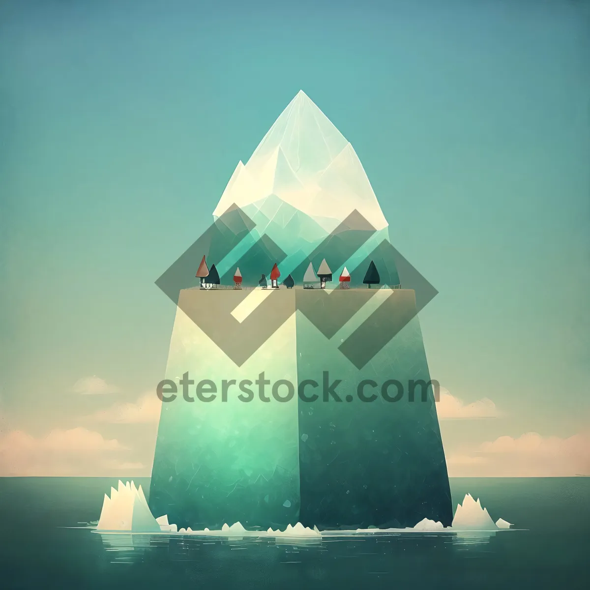 Picture of Serene Coastal Tower by the Sea