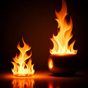 Blazing Inferno: Fiery Art of Flames