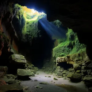 Majestic Coastal Cave and Crystal Clear Waters