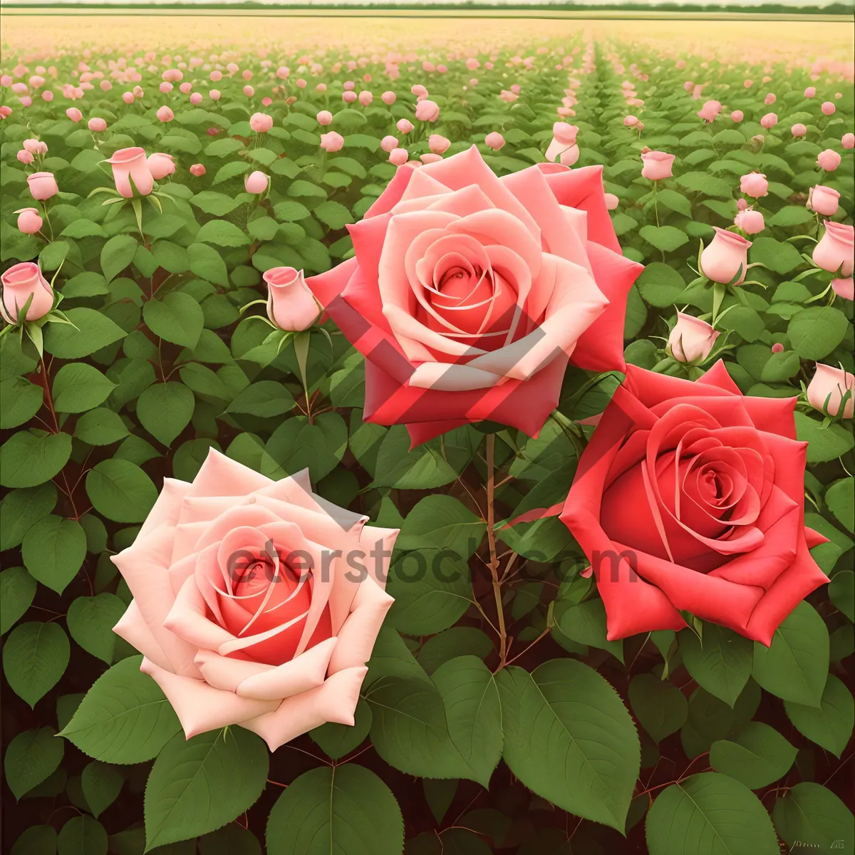 Picture of Romantic Pink Rose Bouquet - Floral Wedding Celebration