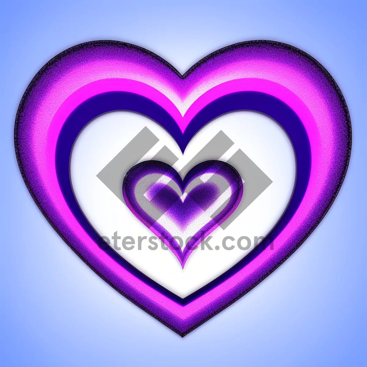 Picture of Mystic Love: Colorful Heart Fractal Design