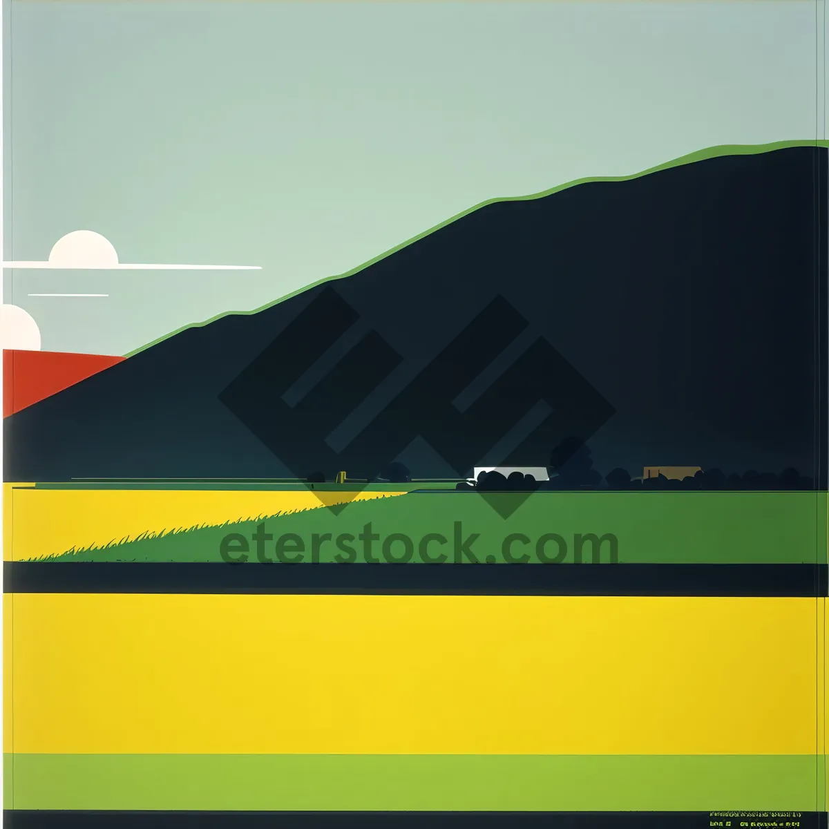 Picture of Skyline showcasing national flag and symbol