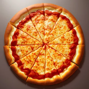 Juicy Mandarin Pizza Slice with Fresh Citrus