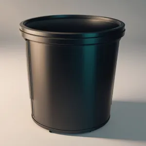 Clean Metal Bin for Emptying Garbage