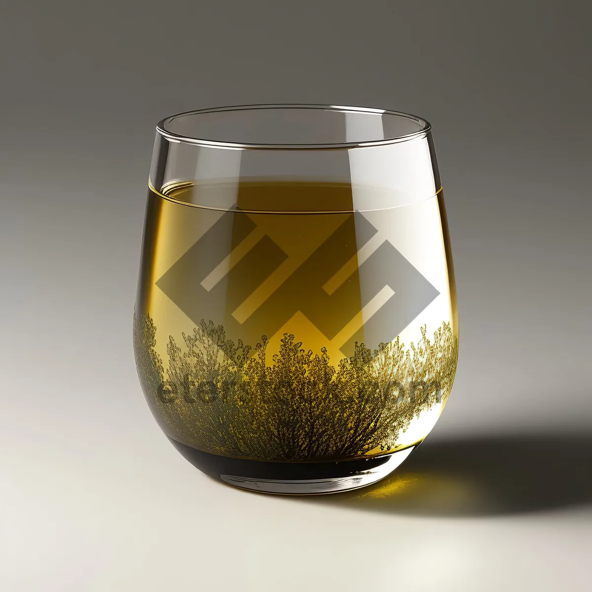 Picture of Transparent Wineglass Filled with Celebratory Beverage