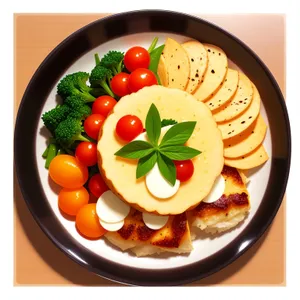 Gourmet Vegetable Salad with Fresh Tomatoes and Pepper