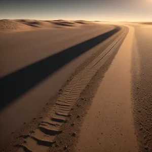 Sandy Dune Landscape in the Desert