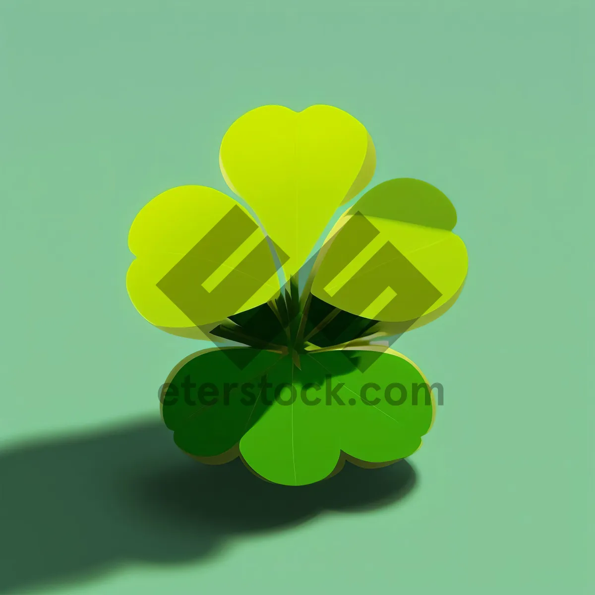 Picture of Lush Spring Floral Clover - Symbol of Luck