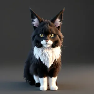 Playful Feline Tabby with Adorable Whiskers