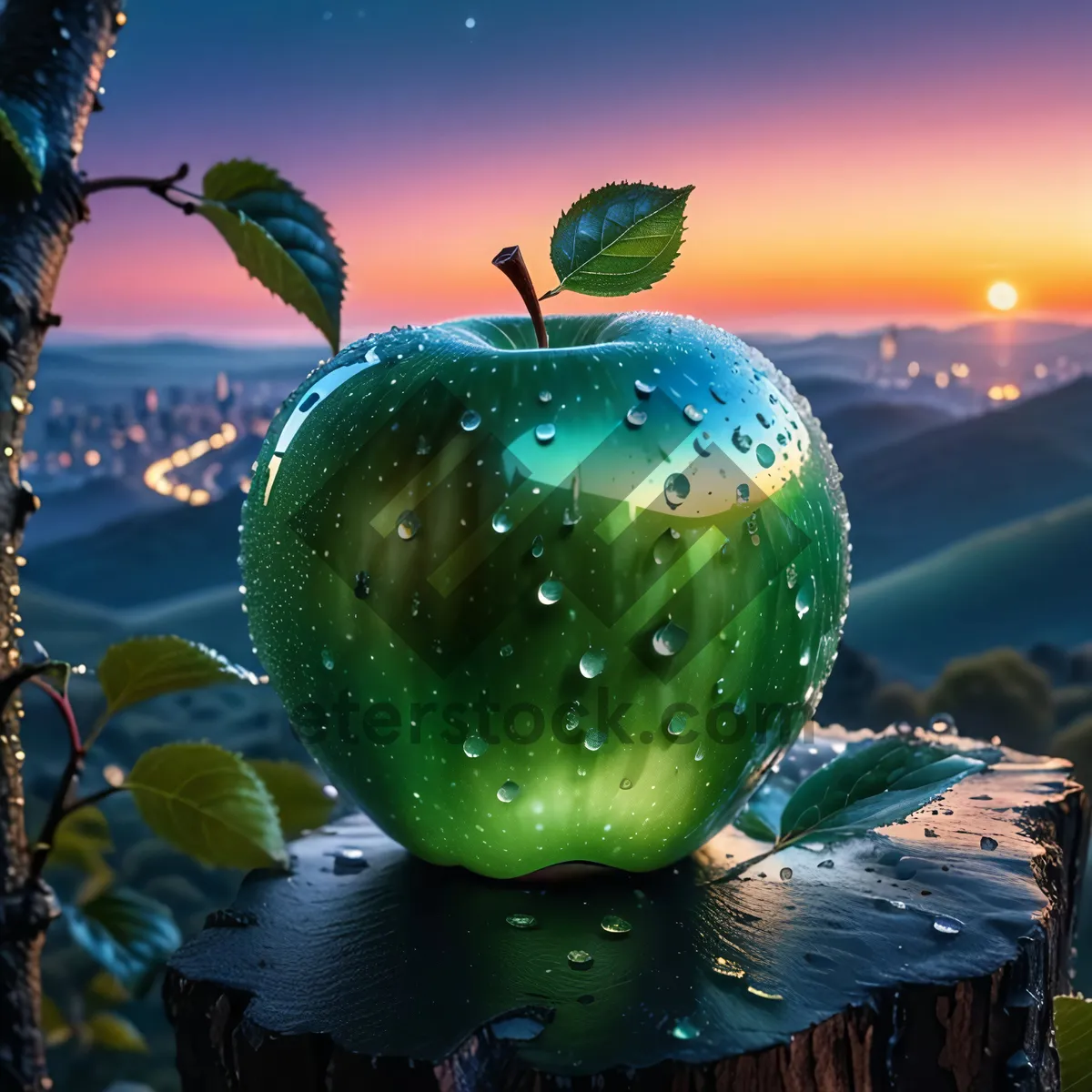 Picture of Festive Globe Ornament with Shiny Decorations