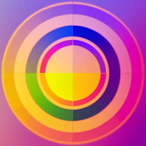 Artistic Rainbow Circle Icon Design