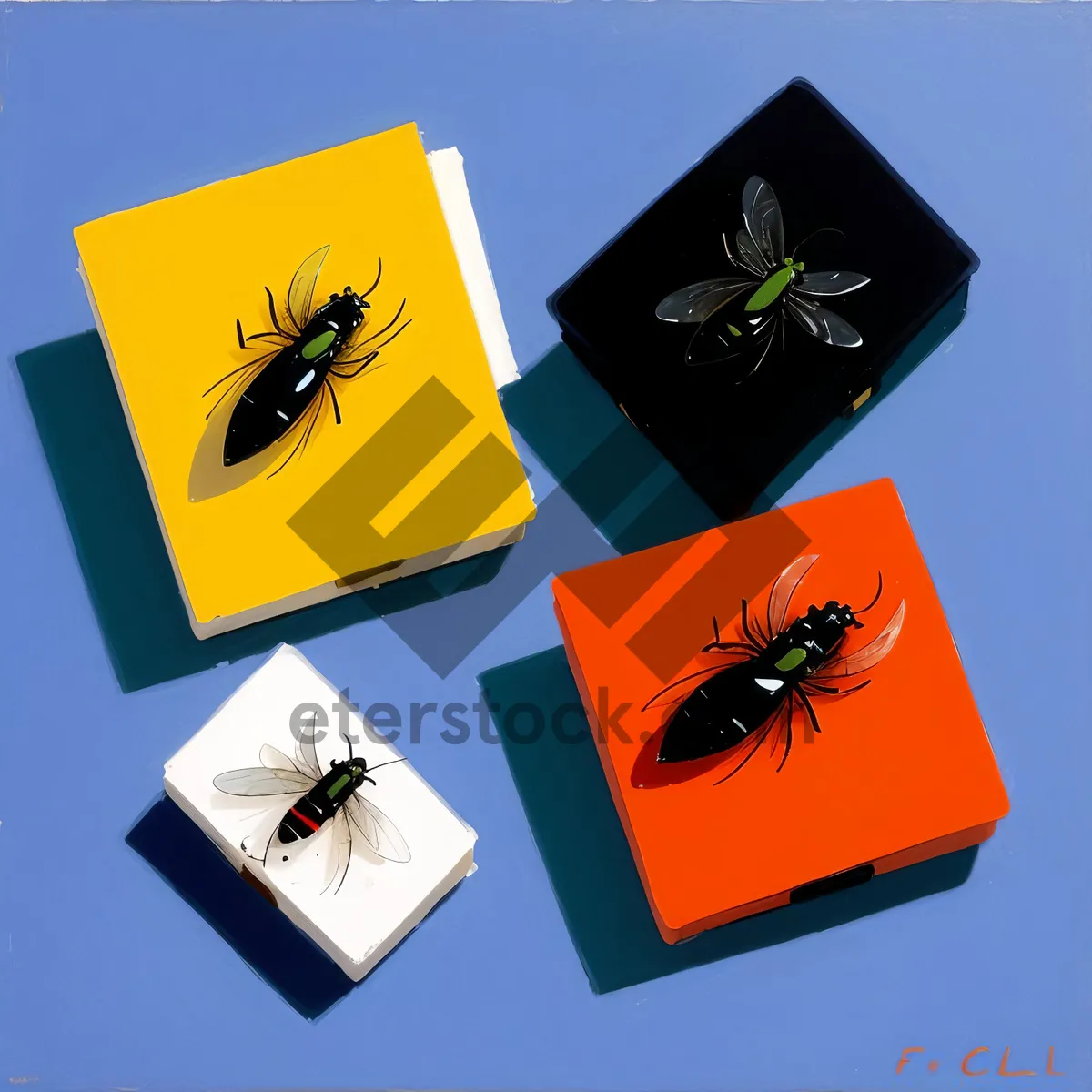 Picture of Symbolic Container with Flag and Gift