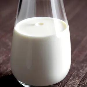 Refreshing morning glass of milk