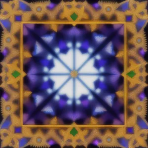 Colorful Kaleidoscope Mosaic Artwork with Modern Design