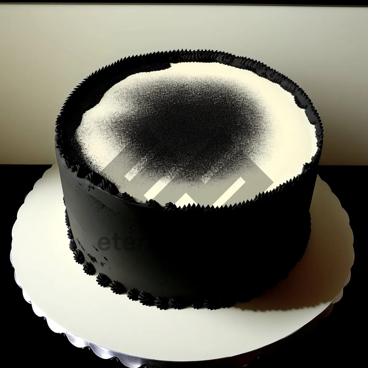 Picture of Gourmet Chocolate Cake with Steaming Hot Espresso