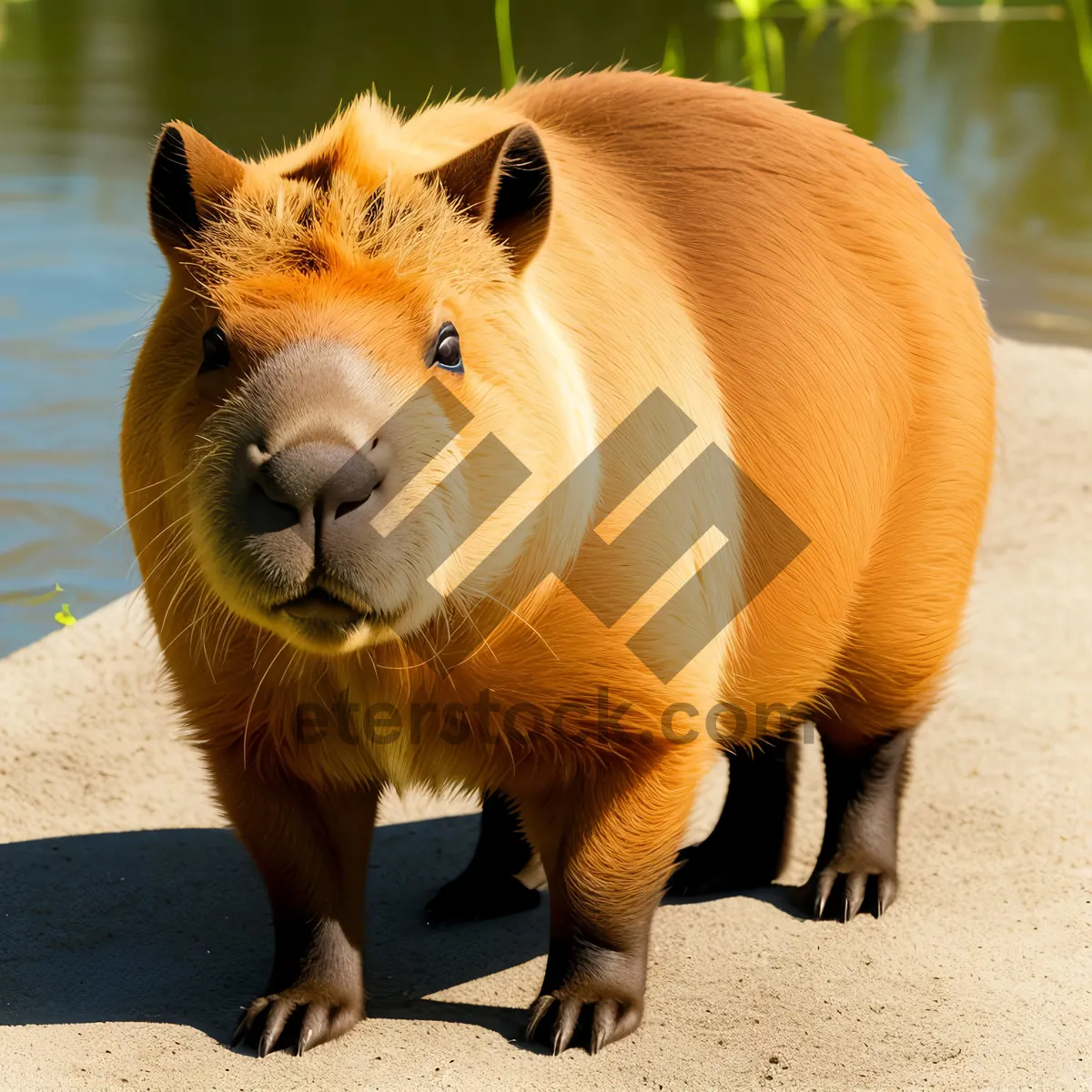 Picture of Peaceful Livestock in Lush Pasture