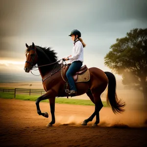Thoroughbred Stallion Vaulting Horse in Equestrian Sport