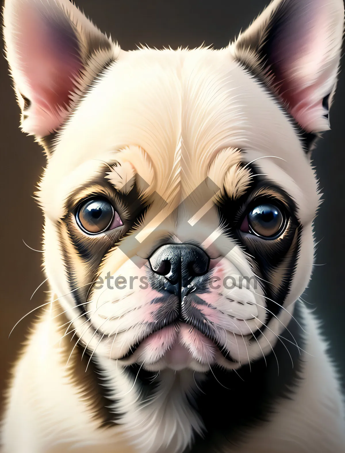 Picture of Cute Terrier Bulldog - Purebred Pet with Wrinkles