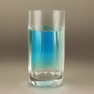 Fizzing Party Glass with Refreshing Beverage