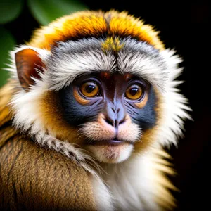 Cute Baby Monkey with Wild Primate Eyes