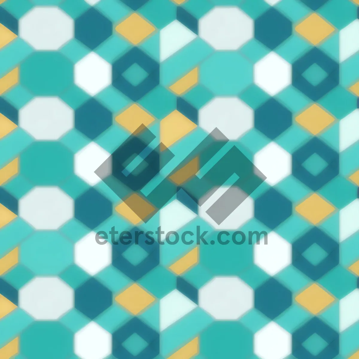 Picture of Geometric Colorful Mosaic Tile Pattern Texture Design