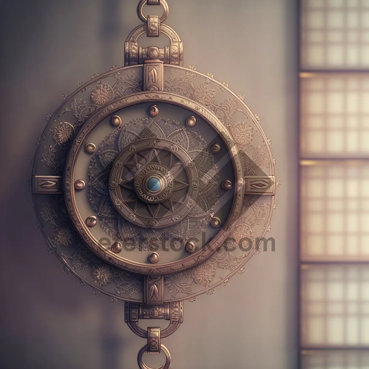 Picture of Vintage Golden Gong Clock