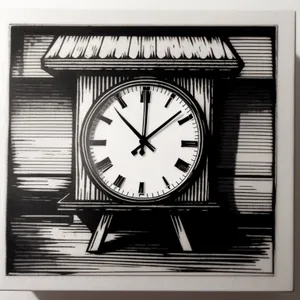 Vintage Wall Clock with Analog Time Display