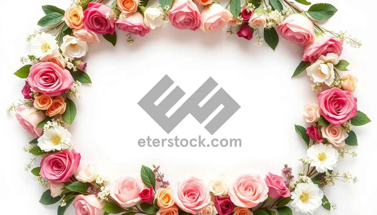 Picture of Romantic Pink Rose Wedding Wallpaper