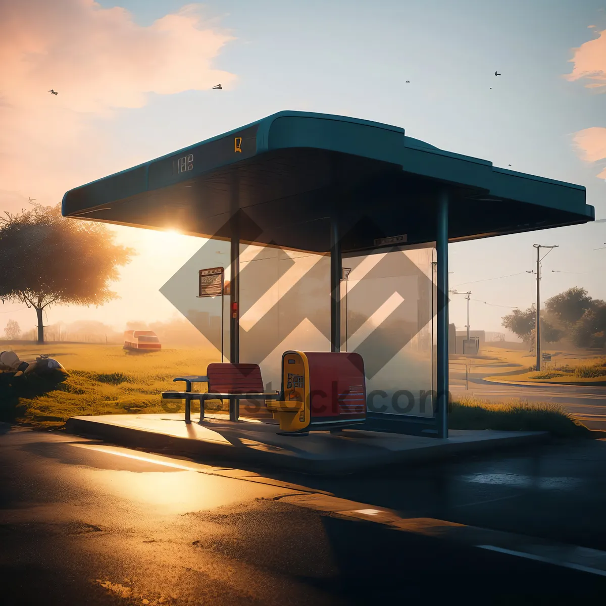 Picture of Sunset Beach Golf Vehicle on Tropical Island