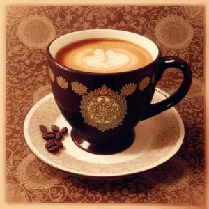 Coffee Mug on Saucer with Spoon
