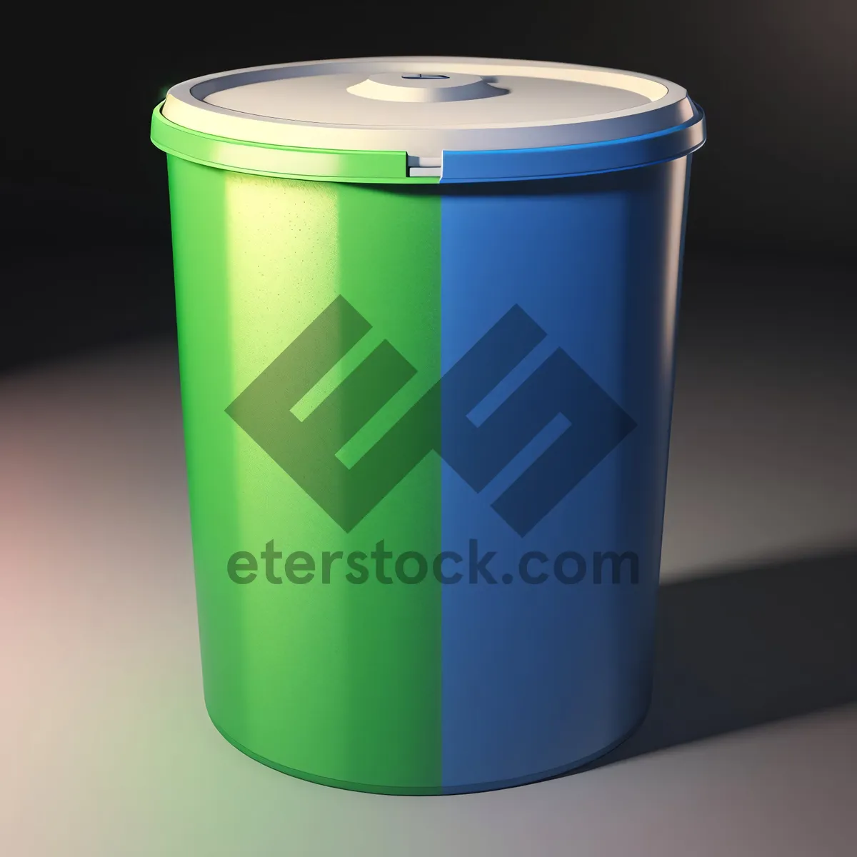 Picture of Plastic Cup in Garbage Bin