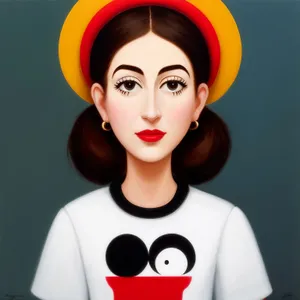 Attractive fashion model with stylish hair and make-up