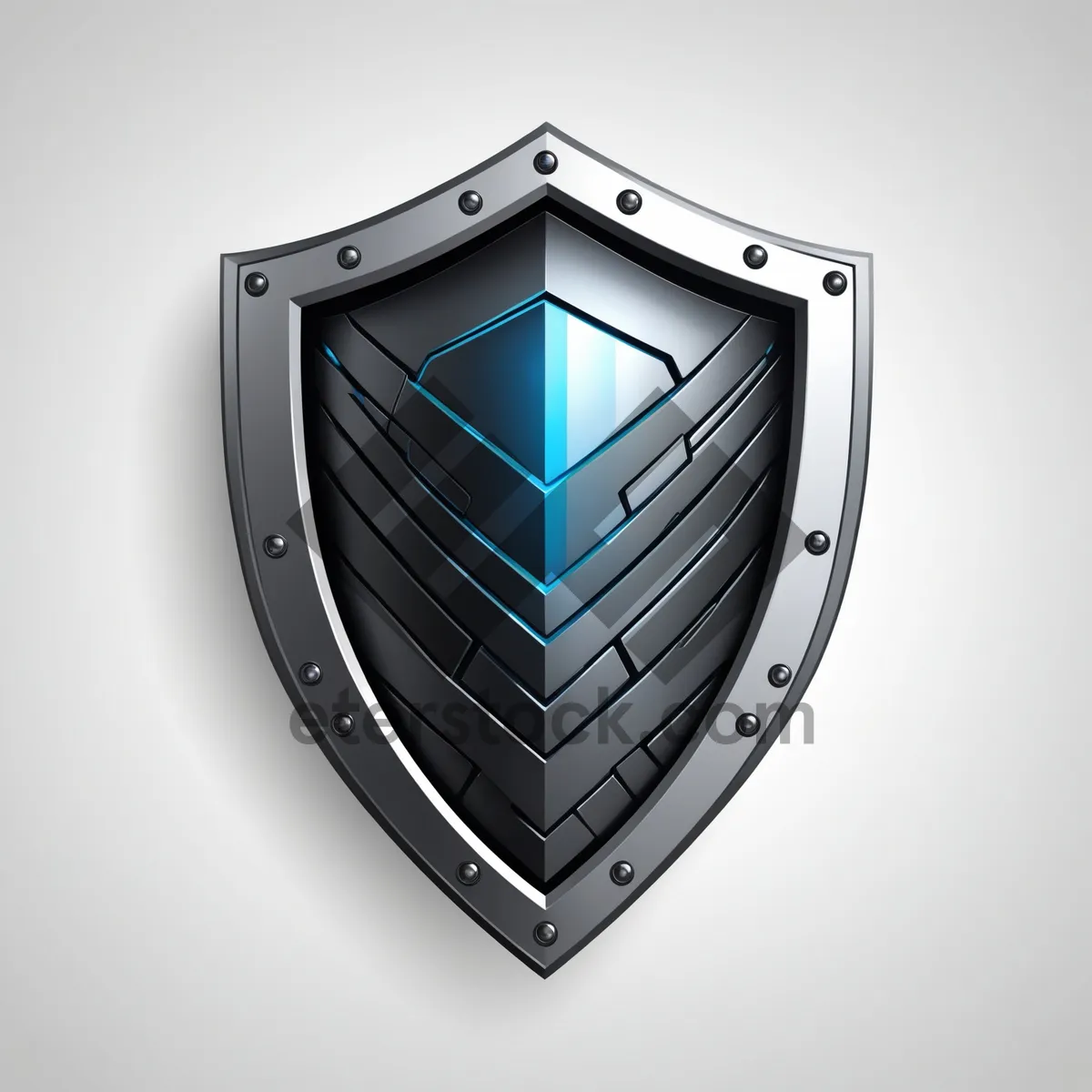 Picture of Shiny 3D emblem design graphic icon