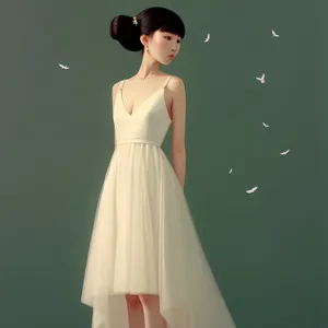 Elegant Bride Poses in Exquisite Wedding Gown