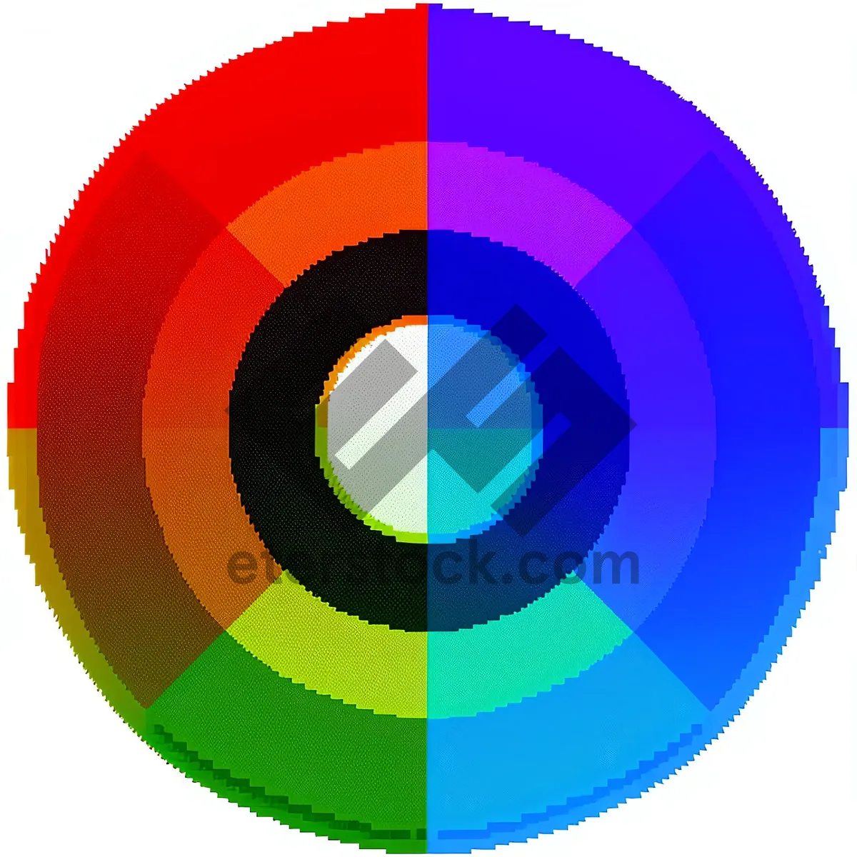 Picture of 3D Circle Icon Symbol Button Design