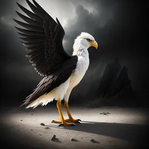 Coastal Bald Eagle in Flight