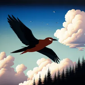 Graceful Flight: Majestic Wings Soaring in the Sky