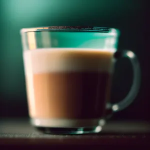 Coffee Cup Set on Table with Saucer