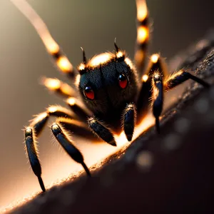 Black Widow: Close-up of Invertebrate Arachnid