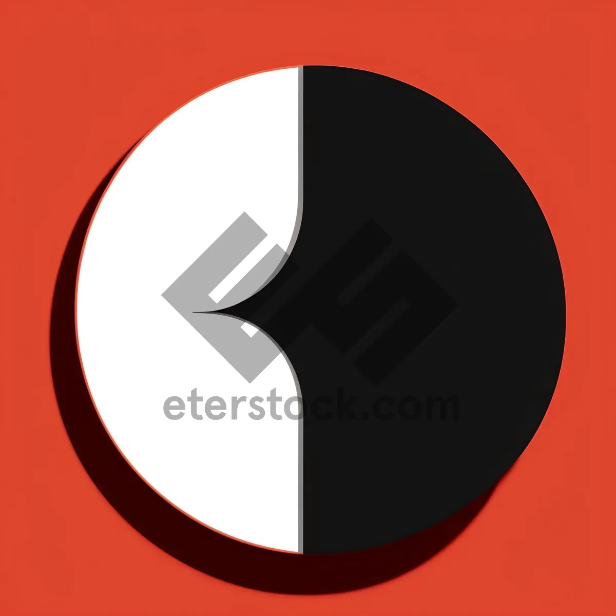 Picture of Round Moon Icon Graphic Design Symbol