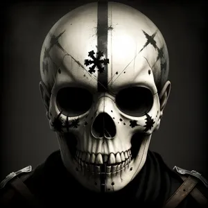 Spooky Pirate Skull: Anatomy of Fear with Bone Mask