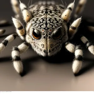 Wild Arachnid in Close View: Spider Predator