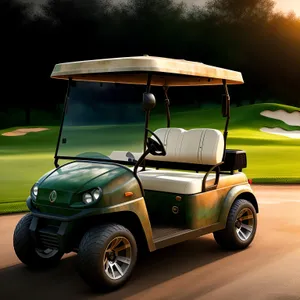 Luxury Golf Car on the Course