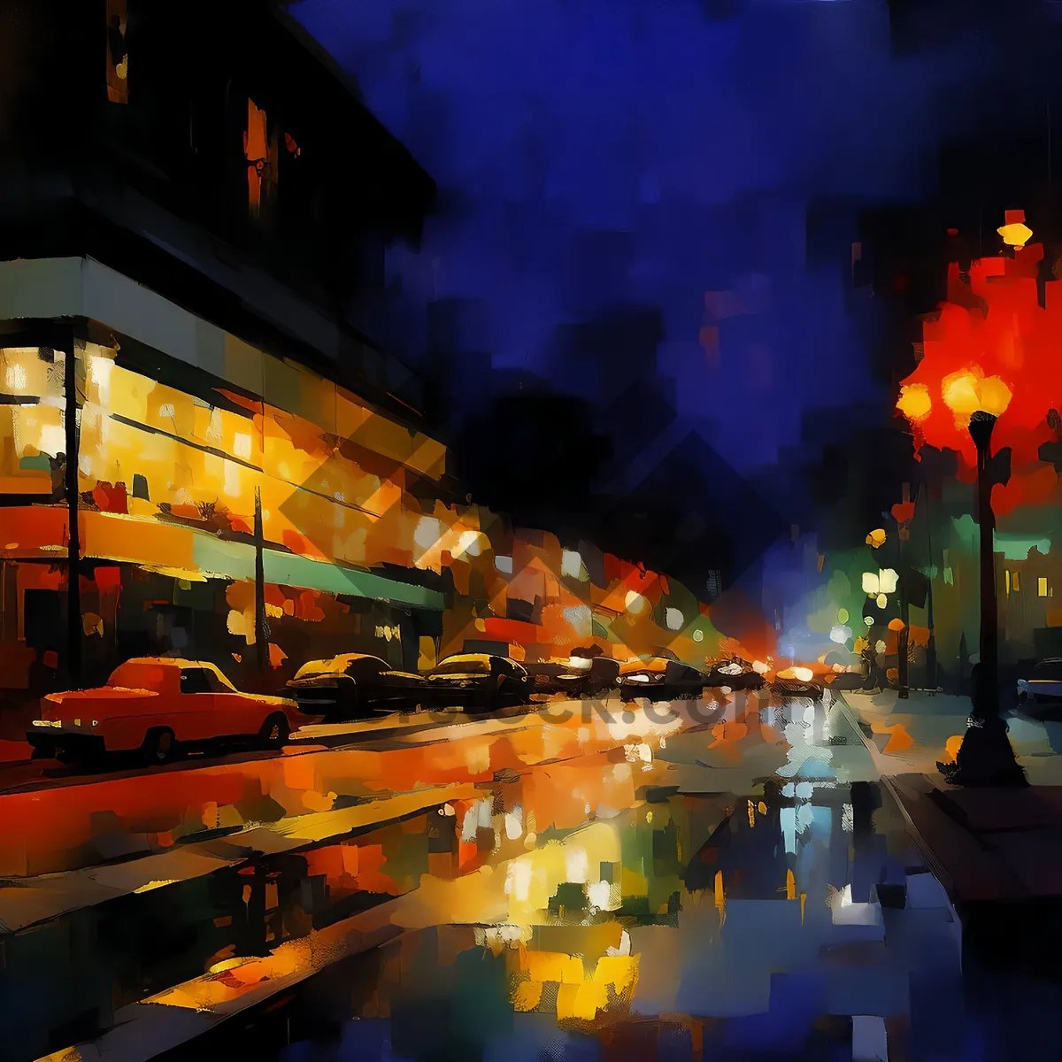 Picture of Night Lights in Urban Architecture