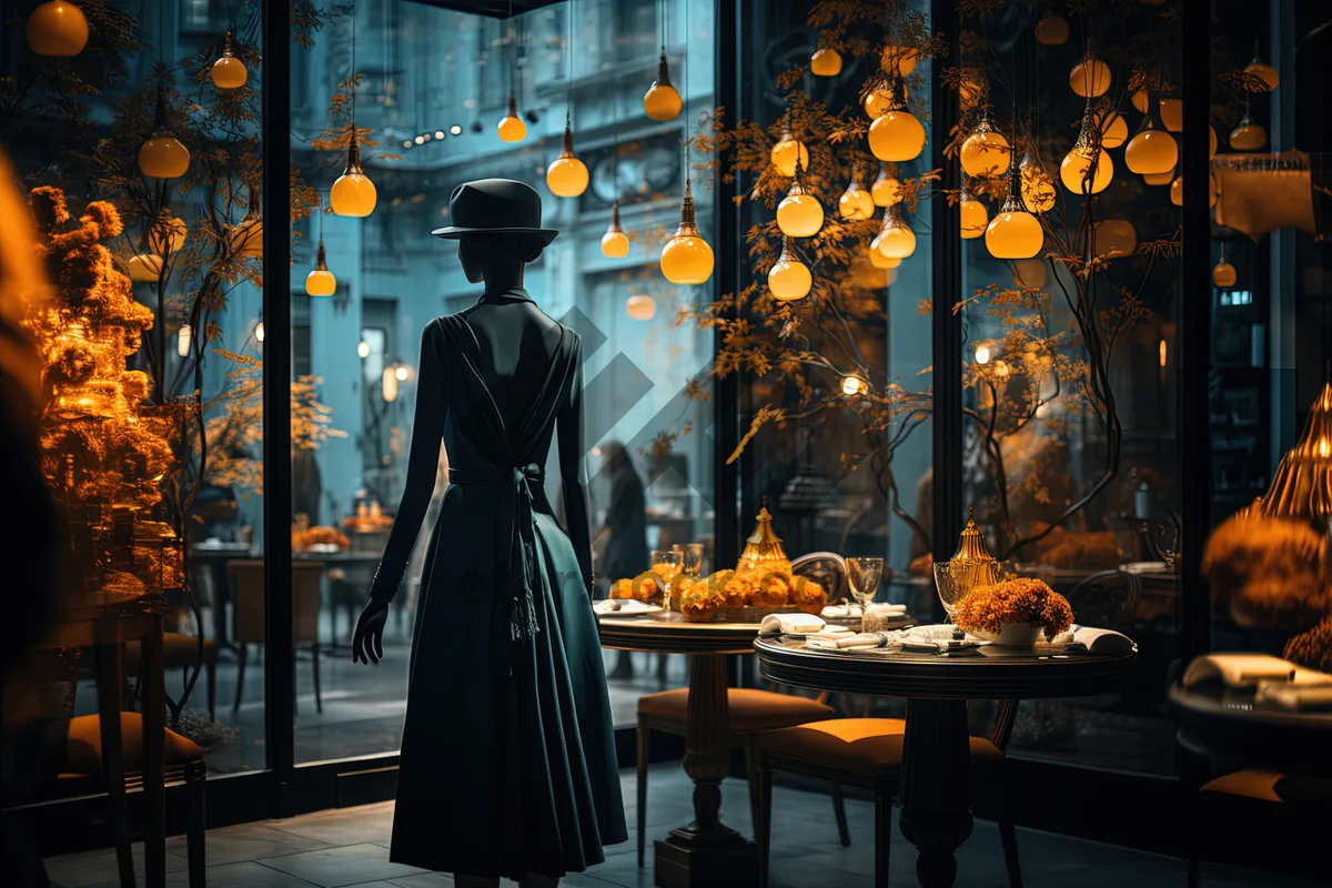 Picture of Waiter serving food in restaurant