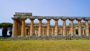 Ancient Roman Triumphal Arch Ruins in Historic City