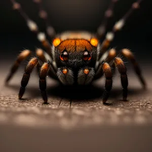 Close-up of Hairy Barn Spider Legs