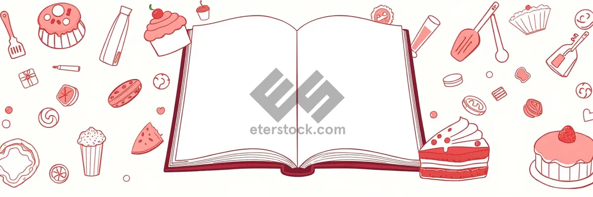 Picture of Floral border design element for decorative card.