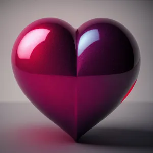 Shiny Heart Icon: Valentine's Day Love Symbol