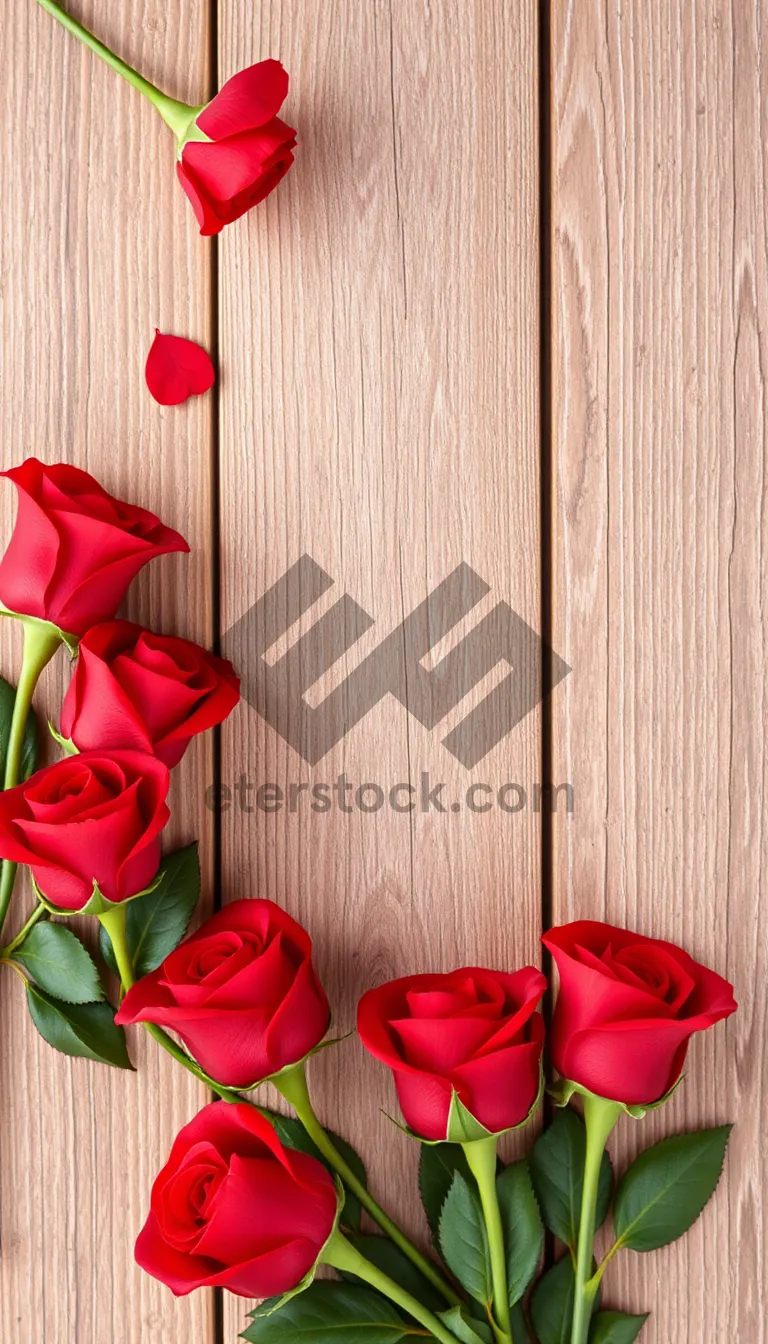 Picture of Valentine's Day Rose Ribbon Gift Decoration